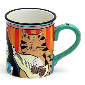 Candace Reiter Music Cat Coffee Mugs by Henriksen Imports