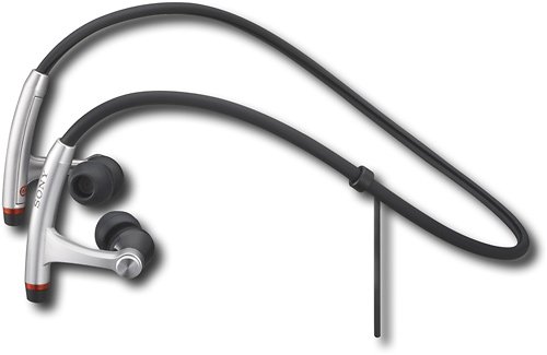 Sony Mdr-As50G Active Style Spiral Neck-Band Headphones (Silver)