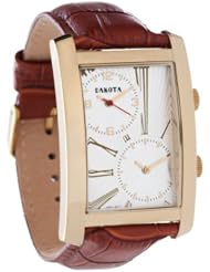 Dakota Dual Time Leather Dress Watch