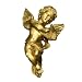 Golden Angel Playing the Harp - 24H x 24W - Peel and Stick Wall Decal by Wallmonkeys