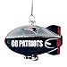 NFL New England Patriots Glitter Blimp Ornament