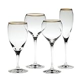 Wedgwood Crystal Sterling Gold Wines
