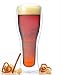Luigi Bormioli Duo Double Wall 16-Ounce Pilsner Beer Glassses, Set of 4