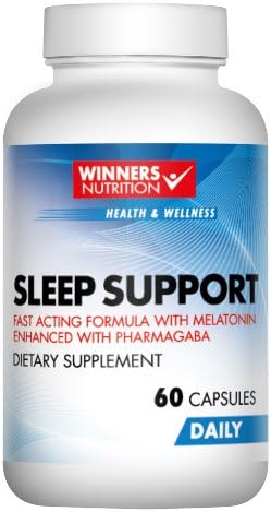 Winners Natural Strong Sleeping Pills for Insomnia and Sleep Deprivation. Best Non-Habit Forming OTC Sleep Aid Pills w. GABA, Melatonin, 5-HTP, Inositol for Deep Sleep. 2 Month Supply. Extra Strength