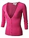 J.TOMSON Womens Deep V-Neck Knit Cardigan