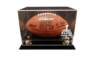 Seattle Seahawks Super Bowl 48 Champions Deluxe Football Display Case
