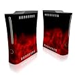 Dark Ruby Crystal Design Xbox 360 Front Panel Protector Skin Decal Sticker