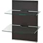 OmniMount MWFS Adjustable 2-Shelf Component Wall System with Cable Management - Espresso