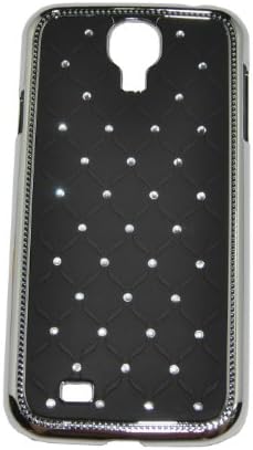 WOW FirstCase GLITTER Diamond Design Series Bling Hard Case for Samsung Galaxy S4 - Double stripe Petal case - Retail Packaging - Black