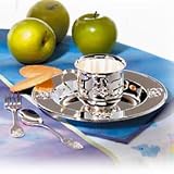 Godinger 4 Piece Silver Plated Baby Feeding Set
