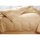 Golden Biege Feather Down Comforter - King Size
