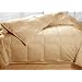 Golden Beige Colored Feather Down Comforter - Queen Size