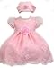 Elegant Baby Girl Pink Dress &amp; Hat. Available in 1...