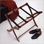 Walnut Finish Wood Luggage Rack