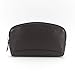 Small Cosmetic Bag - Full Grain Leather - Black Onyx (black)