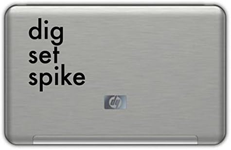DIG SET SPIKE Sticker 5.5" x 4" BLACK Free Shipping