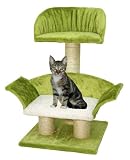 Kerbl Kratzbaum LONGUE, gr&uuml;n/wei&szlig; H&ouml;he: 70 cm