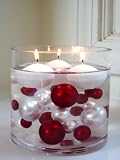 Unique Elegant Vase Fillers 30 Oversize Red Pearl Beads and White Pearl Beads Wholesale (The Transparent Water Gels that are Floating The Pearl Beads are Sold Separately) 410IcqoIWwL. SL160 Unique Elegant Vase Fillers 30 Oversize Red Pearl Beads and White Pearl Beads Wholesale (The Transparent Water Gels that are Floating The Pearl Beads are Sold Separately)
