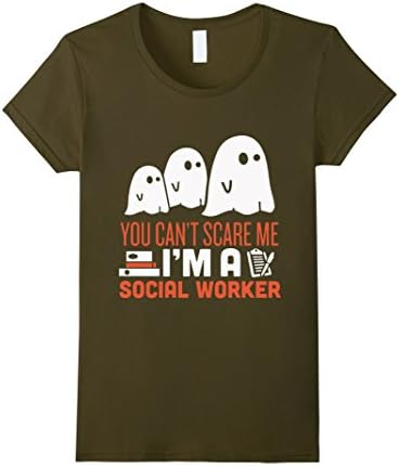 Women's social worker- halloween costume Large Olive