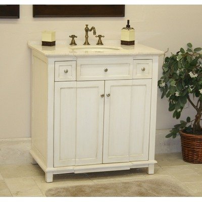 Brighton 34 Bathroom Vanity in Whitewash