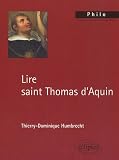 Lire saint Thomas d\'Aquin