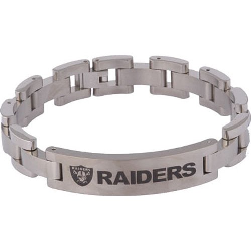 Team Titanium Oakland Raiders Women's Titanium Bracelet