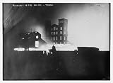 Photo Roebling's on fire, Jan. 1915, Trenton 1915