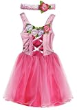 My Princess Academy / Dark & Light Pink Velvet Classic Princess Dress, Med 5/6