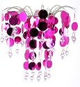 UrbanLife Cerise Pink Decorative Chandelier