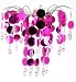 Kitchen & Housewares : UrbanLife Cerise Pink Decorative Chandelier