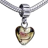 Dangle Charm Murano Glass Heart European Bead Fits Pandora Bracelet