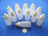 Plastic Dropping Bottles, 30ml, 12 pack