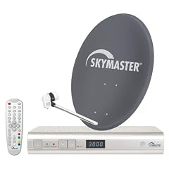 Skymaster Single-Digital-Satellitenanlage (60 cm Metallantenne, DX 14 Digitaler Satelliten-Receiver)