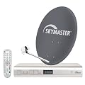 Skymaster Single-Digital-Satellitenanlage (60 cm Metallantenne, DX 14 Digitaler Satelliten-Receiver)