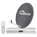 Skymaster Single-Digital-Satellitenanlage (60 cm Metallantenne, DX 14 Digitaler Satelliten-Receiver)