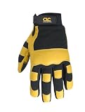 Custom Leathercraft 275XL Work Gloves with Top Grain Leather and Neoprene Wrist Closure, Extra Large