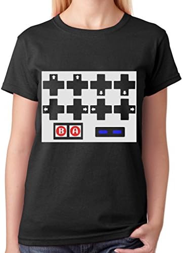 ICEACE Awesome Short Sleeve Konami Contra Code T-Shirts Black Size XX-Large