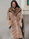 NEW PASTEL SHEARED MINK FUR COAT sz8 #10807