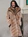 NEW PASTEL SHEARED MINK FUR COAT sz8 #10807