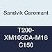 Sandvik Coromant, T200-XM105DA-M16 C150, HSS CoroTap 200 cutting tap with spiral point, Right Hand Cut, No Coolant