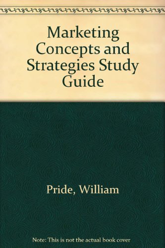 Marketing Concepts and Strategies Study Guide