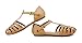 PAPRIKA Women Leatherette Almond Toe T-Strap Fisherman Flat Sandal