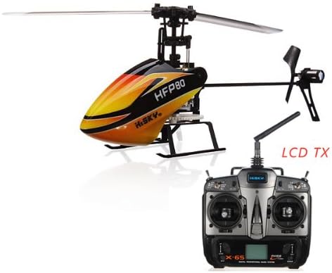 Quality Hisky HFP80 FBL70 4CH 2.4G 3 Axis Gyro Flybarless RC Heli X-6S RTF
