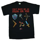 Don't Make Me Go Zelda On You Nintendo Video Game T-Shirt Tee