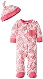 Offspring - Baby Apparel Girls Flower Footie and Hat