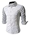 Coofandy Men's Casual T-shirts Slim Fit Dress Shirts