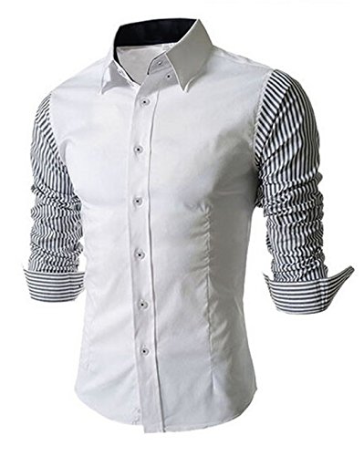 Coofandy Men's Casual T-shirts Slim Fit Dress Shirts