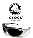 crocs sunglasses-Black Nosepiece-Black/Silver Frame-Non Polarized
