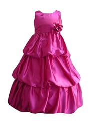 Girls Sateen Flower-Girl Dress 