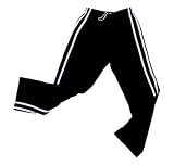 Navy Blue Double Stripe Unisex Track Pants 8 Sizes. 4 Colors available. Order separately or as set with jacket. Great for track & field, workout and Gym.
